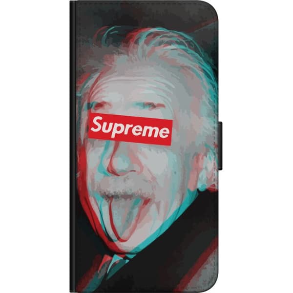 Nokia 2.4 Plånboksfodral Supreme Albert Einstein 3D Motiv Streetwear Design Populär Vetenskap Ikoniskt Grafiskt Urban Art