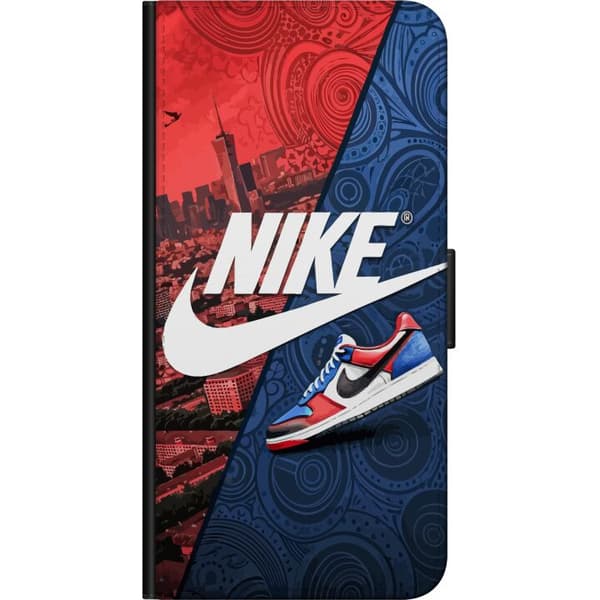 Nokia G20 Tegnebogsetui Nike Logo Rød Blå Sneakers Stil Sport Mode Populært Swoosh Motiv Træningstøj Grafisk Ikon