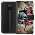 Miniatyrbild 1 av 3: Nokia X10 Plånboksfodral Stitch Angel Lilo & Stitch Motiv Disney Kärlek Seriefigur Populär Blå Alien Rolig Disneyfilm