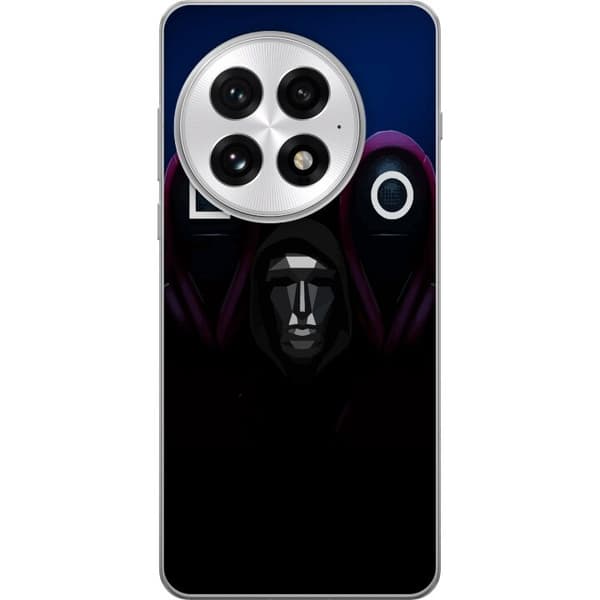 OnePlus 13 Genomskinligt Skal Squid Game Säsong 3 Nya Ikoner Populär Serie TV Motiv Asiatisk Drama Trend Ikoniskt Grafisk Design