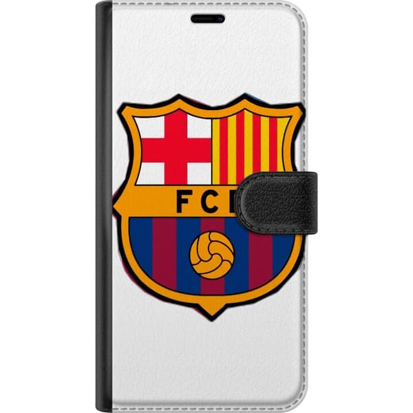 OnePlus 12R Tegnebogsetui FC Barcelona Emblem Fodbold Catalonien Blå Rød Klublogo Stolthed La Liga Fans Ikonsk Billede