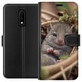 Pikkukuva 1 / 3: OnePlus 7 Lompakkokotelo Rotta Hymyilevä Eläinaihe Kaupunkikuva Urban Graafinen Suunnittelu Suosittu Hauska Motiivi Taide Tyyli