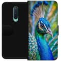 Miniatyrbillede 1 af 3: OnePlus 8 Tegnebogsetui Påfugle Fjer Farverig Design Fuglemotiv Eksotisk Grafisk Motiv Natur Luksuriøs Dekoration