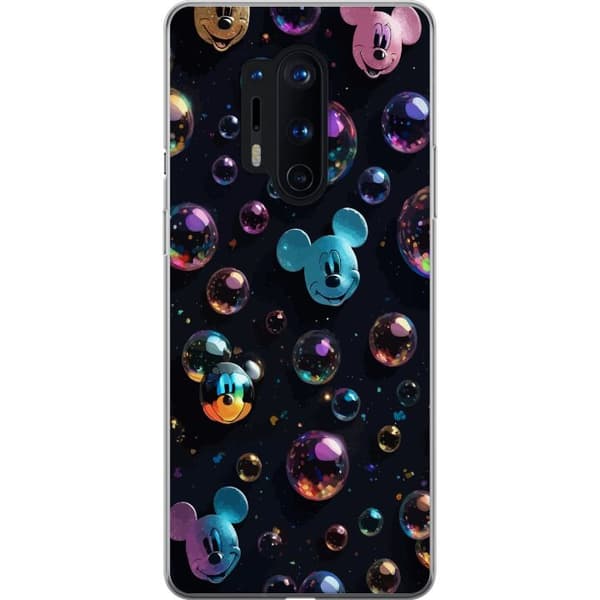 OnePlus 8 Pro Läpinäkyvä kuori  Mikki Hiiri Disney Kuplat Suunnittelu Hauska Motiivi Suosittu Disney-hahmo Piirrossarja Lasten Klassikko