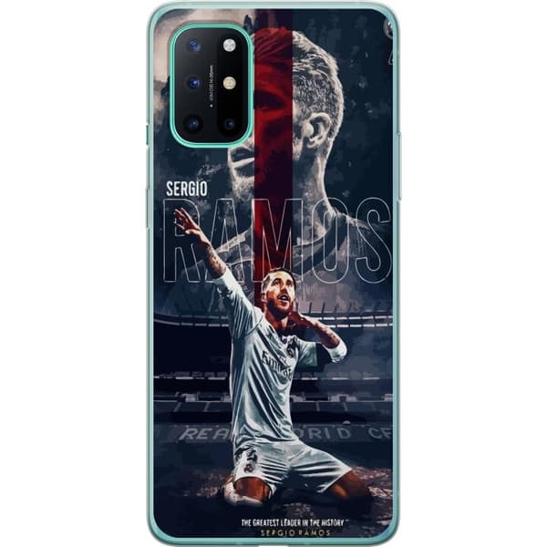 OnePlus 8T Genomskinligt Skal Ramos Fotboll Legend Motiv Spelare Real Madrid Spanien Back Ikoniskt Namn Fotbollsstjärna Sport