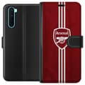 Miniatyrbild 1 av 3: OnePlus Nord Plånboksfodral Arsenal Emblem Fotboll Premier League Klubbmärke Röd Vit Ikoniskt Fans London Sport Motiv