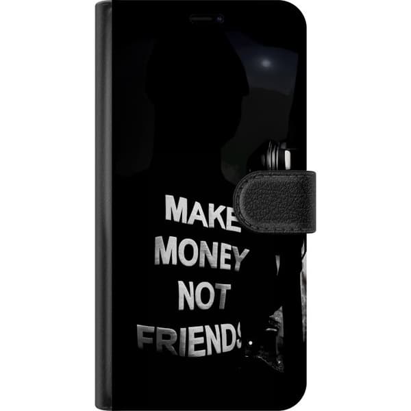 Samsung Galaxy A20e Plånboksfodral Make Money Not Friends Citat Streetwear Textmotiv Trend Pengar Livsstil Grafiskt Motiv Urban Fashion