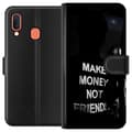 Miniatyrbild 1 av 3: Samsung Galaxy A20e Plånboksfodral Make Money Not Friends Citat Streetwear Textmotiv Trend Pengar Livsstil Grafiskt Motiv Urban Fashion