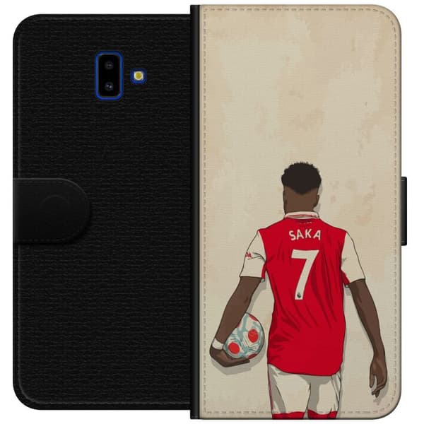 Samsung Galaxy J6+ Tegnebogsetui Arsenal FC Fodbold Arsenal FC Motiv Spiller Premier League England Populær Sport Fodboldstjerne London