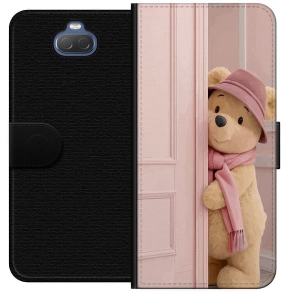 Sony Xperia 10 Plånboksfodral Nalle Puh Disney Motiv Tecknad Serie Klassisk Populär Barn Motiv Disneyfigur Ikonisk Karaktär
