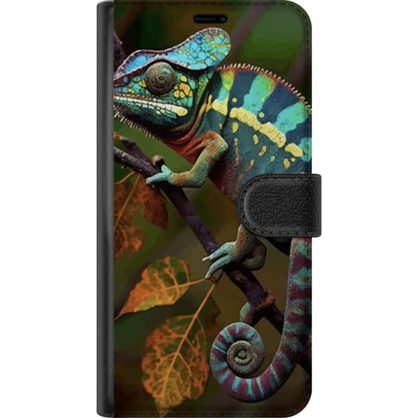 Sony Xperia 10 III Plånboksfodral Ödla Grafisk Streetwear Design Djurmönster Modern Urban Stil Populärt Motiv Kreativ Art Trend