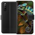 Miniatyrbild 1 av 3: Sony Xperia 10 III Plånboksfodral Ödla Grafisk Streetwear Design Djurmönster Modern Urban Stil Populärt Motiv Kreativ Art Trend