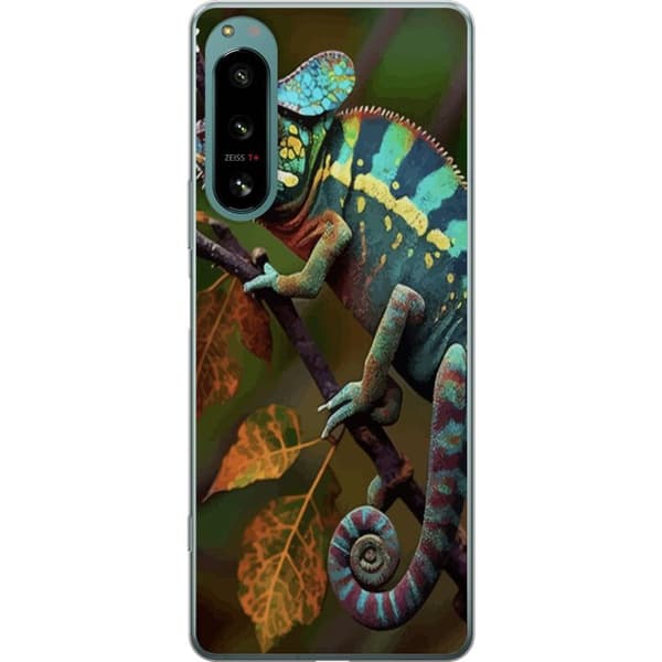 Sony Xperia 5 IV Läpinäkyvä kuori Lisko Graafinen Streetwear Suunnittelu Eläinmalli Moderni Kaupunkityyli Suosittu Motiivi Luova Taide Trendi
