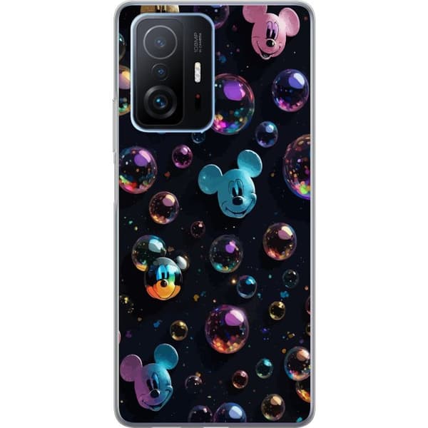 Xiaomi 11T Genomskinligt Skal Musse Pigg Disney Bubblor Design Roligt Motiv Populär Disneyfigur Tecknad Serie Barnklassiker