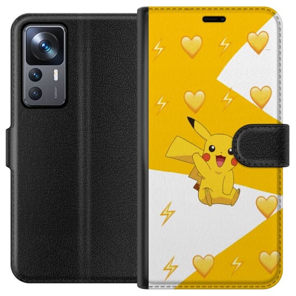 Xiaomi 12T Lompakkokotelo Pikachu Pokémon Pelihahmo Peliaihe Suosittu Ikoni Sarjakuvasarja Pokémon GO Lasten Klassikko