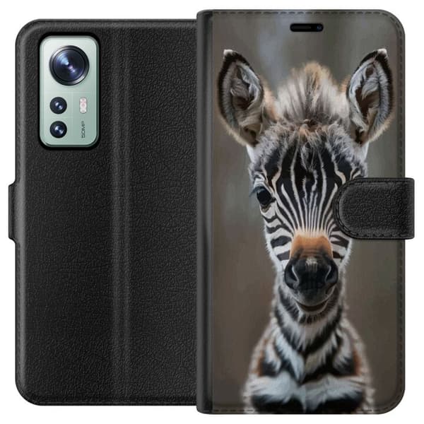 Xiaomi 12 Plånboksfodral Giraff Djurmotiv Afrika Natur Grafiskt Motiv Savann Vilda Djur Populär Väggkonst Exotiskt Tema