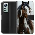 Miniatyrbillede 1 af 3: Xiaomi 12 Tegnebogsetui Hest Dyrsmotiv Grafisk Design Natur Kraftfuldt Motiv Populært Vægkunst Dyretema Ridning