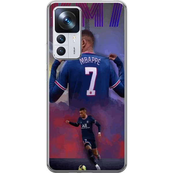 Xiaomi 12T Gjennomsiktig deksel MAP Fotball Design Grafisk Mønster Moderne Sportsmotiv Trend Fotball Populær Grafisk Stil Motiv