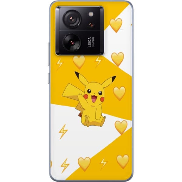 Xiaomi 13T Genomskinligt Skal Pikachu Pokémon Gaming Figur Spelmotiv Populär Ikon Tecknad Serie Pokémon GO Barnklassiker
