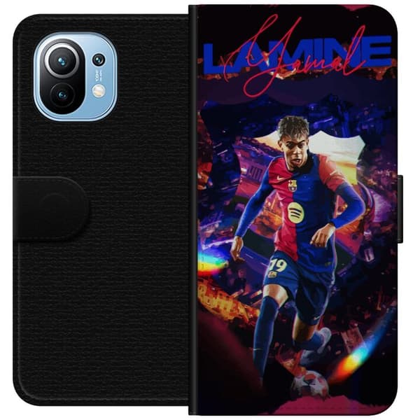 Xiaomi Mi 11 Plånboksfodral Yamal Rising Talent FC Barcelona Spelare Ung Fotbollsstjärna Populärt Motiv Sport Spanien Talent