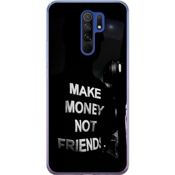 Xiaomi Redmi 9 Genomskinligt Skal Make Money Not Friends Citat Streetwear Textmotiv Trend Pengar Livsstil Grafiskt Motiv Urban Fashion