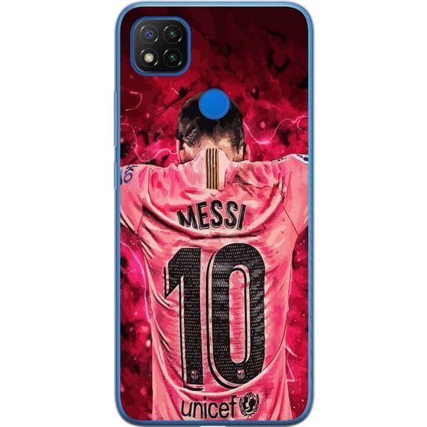 Xiaomi Redmi 9C Genomskinligt Skal Messi Fotboll Barcelona Argentina Motiv Legendarisk Spelare FC Barcelona Nummer 10 Sport Fotboll