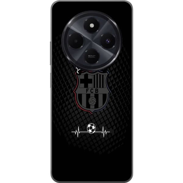 Xiaomi Redmi A4 Läpinäkyvä kuori FC Barcelona Emblem Jalkapalloaihe Sininen Punainen Seuramerkki Katalonia La Liga Fanit Suosittu Ikoninen