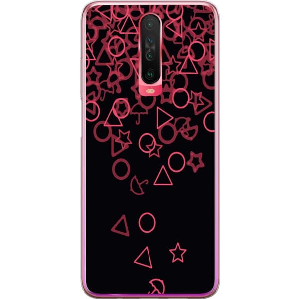 Xiaomi Redmi K30 Genomskinligt Skal Squid Game Ikoner Serie Design Populärt TV Spel Ikoner Grafiskt Motiv Asiatisk Trend Dramaserie