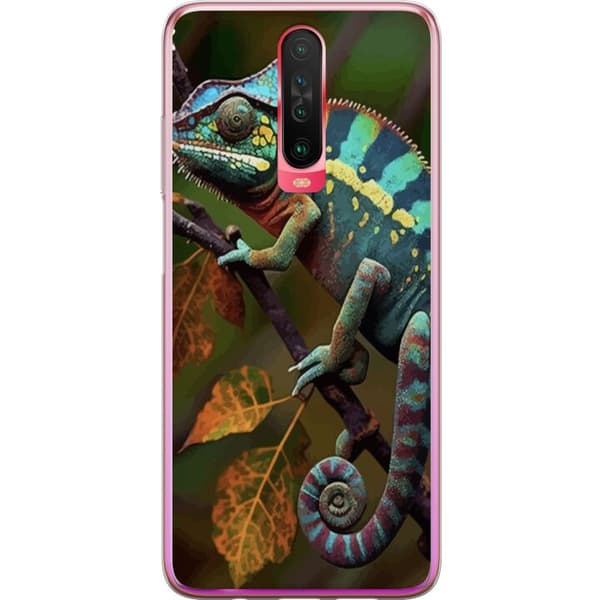 Xiaomi Redmi K30 Genomskinligt Skal Ödla Grafisk Streetwear Design Djurmönster Modern Urban Stil Populärt Motiv Kreativ Art Trend