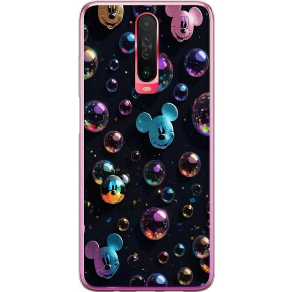 Xiaomi Redmi K30 Gjennomsiktig deksel  Mikke Mus Disney Bobler Design Moro Motiv Populær Disneyfigur Tegneserie Barneklassiker