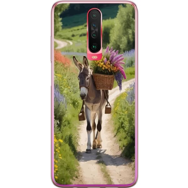 Xiaomi Redmi K30 Genomskinligt Skal Åsna Djurmotiv Rolig Design Naturmotiv Populär Dekor Humor Grafiskt Djurtema Exotiskt