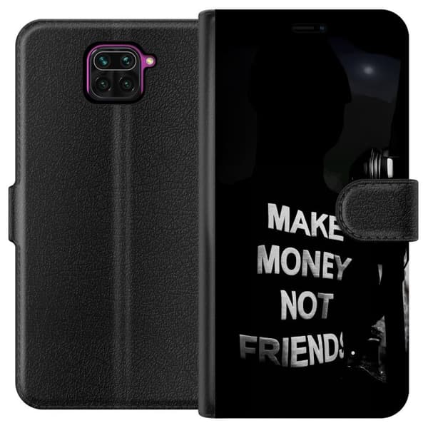 Xiaomi Redmi Note 9 Tegnebogsetui Tjen Penge Ikke Venner Citat Streetwear Tekst Design Trend Penge Livsstil Grafisk Motiv Urban Fashion