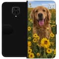 Miniatyrbillede 1 af 3: Xiaomi Redmi Note 9S Tegnebogsetui Golden Retriever Solrosmark Hundemotiv Natur Sommer Design Populær Hunderace Familiefavorit
