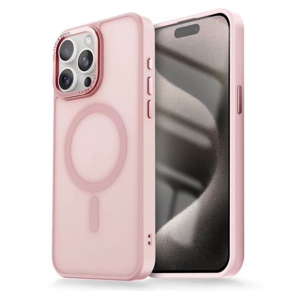 iPhone 14 PRO Skal - Magsafe Frostat Skal - ROSA | CDON