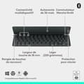Miniatyrbillede 6 af 6: Keyboardtaske til iPad + Logitech Keys-to-Go 2