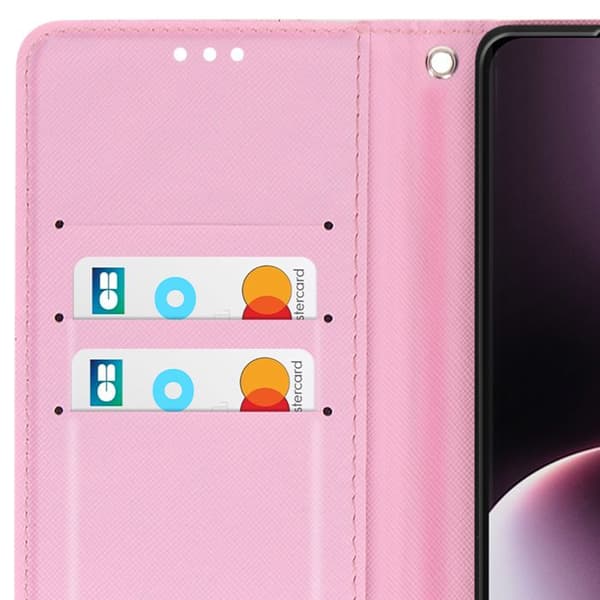Fågel-etui för Honor Magic 7 Lite Flamant Rose-mönster Plånbok
