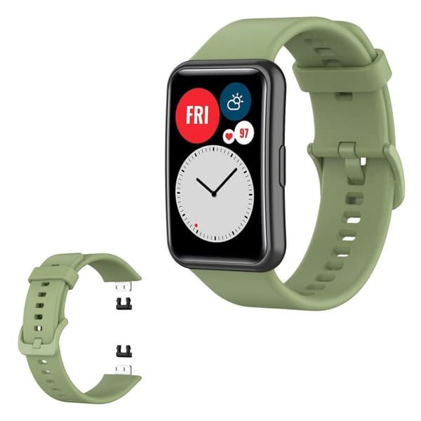 Huawei Watch Fit silikoneurrem - Matcha-Grøn