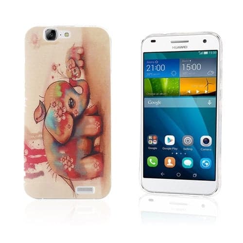 Westergaard Huawei AAscend G7 Cover - Elefant & Blomster