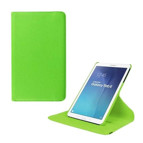 Jessen Samsung Galaxy Tab E 9.6 Roterande Läderfodral med Stativ - Grön