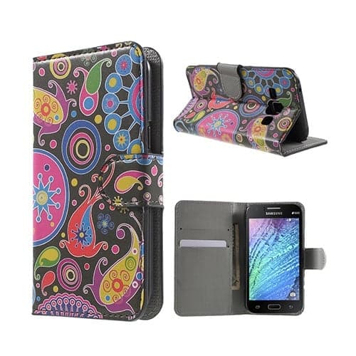 Moberg (Paisley Blommor) Samsung Galaxy J1 Fodral