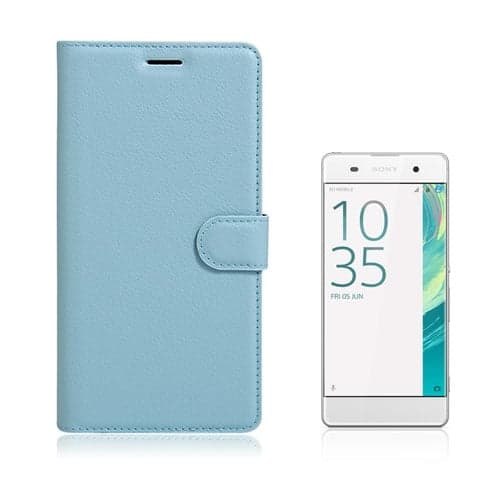 Mankel læder-etui til Sony Xperia XA Ultra - Lyseblå