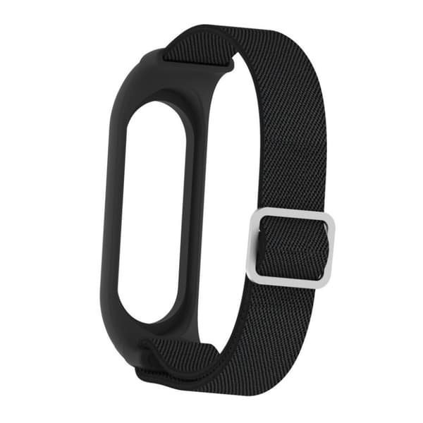 Xiaomi Mi Smart Band 6 / 5 nylon urrem - Sort
