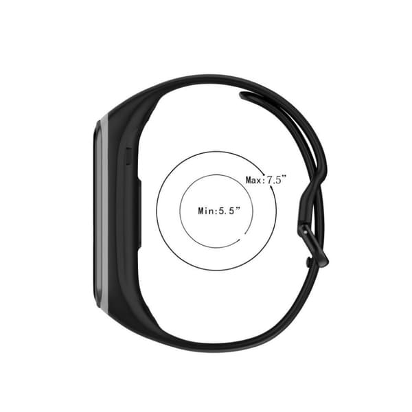 Samsung Galaxy Fit 2 bi-color silicone watch band - Black / Grey