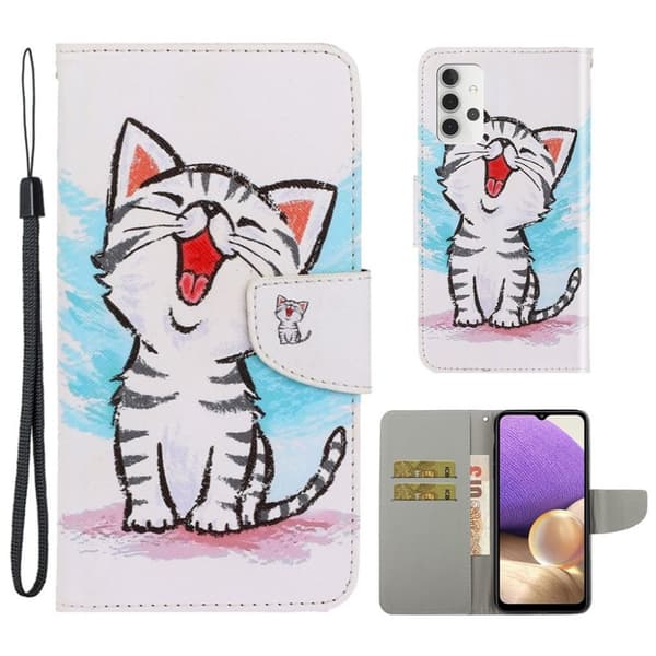 Wonderland Samsung Galaxy A32 fodral -Vit