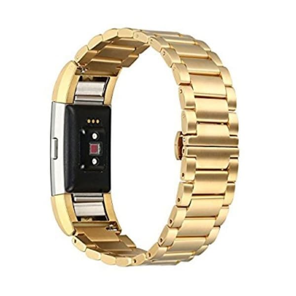 Fitbit Charge 2 lyxig rostfritt stål klockarmband - Guld