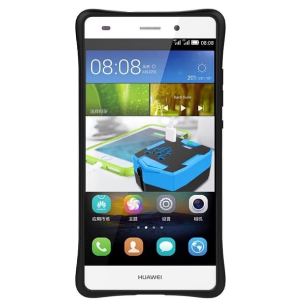 Hårderåde Huawei P8 Lite Hybridskal - Silver