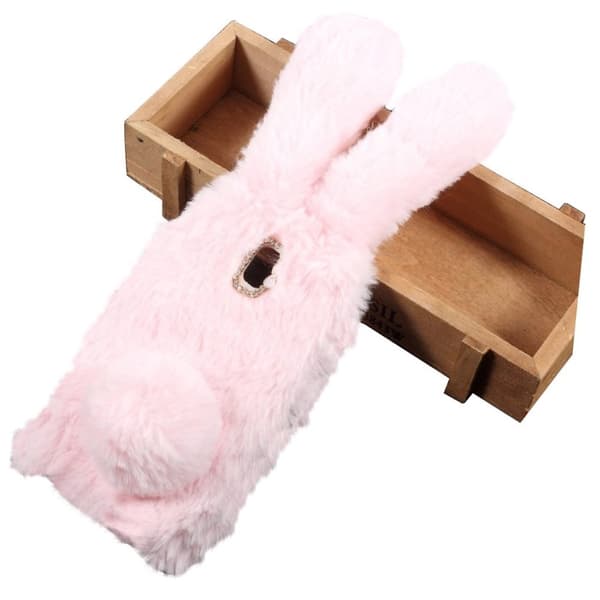 Fluffy Rabbit Samsung Galaxy J5 (2017) skal - Rosa