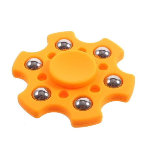 Hexagon Fidget Hand Spinner - Orange