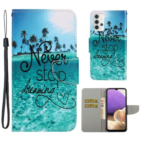 Wonderland Samsung Galaxy A32 flip etui - Hold Aldrig Op Med At Drømme