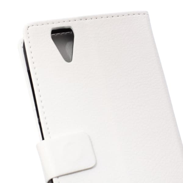 Acer Liquid Z630 lychee textur läderfodral - Vit